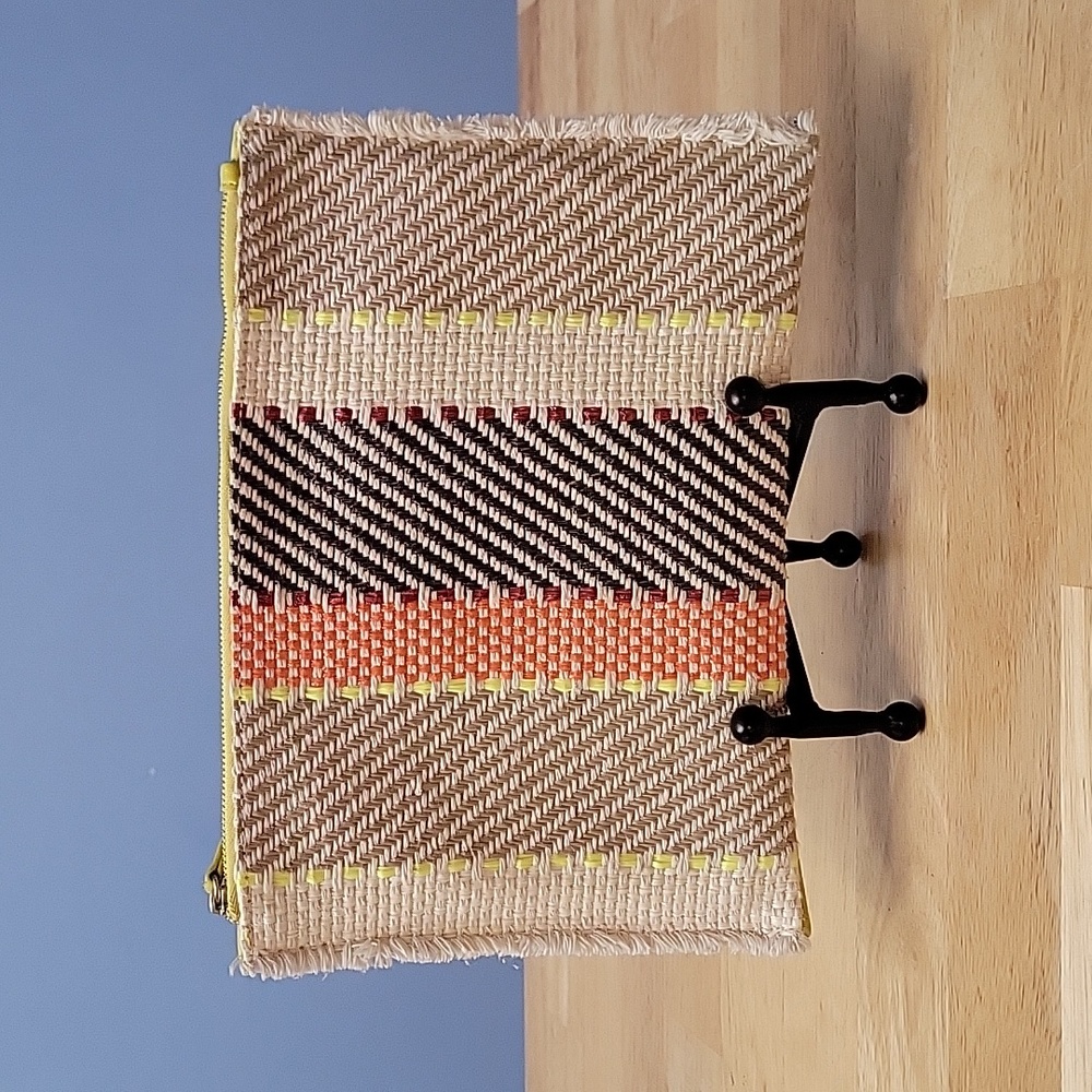 Anthropologie Vegan Woven Clutch
